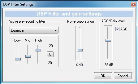 Snooper equalizer settings