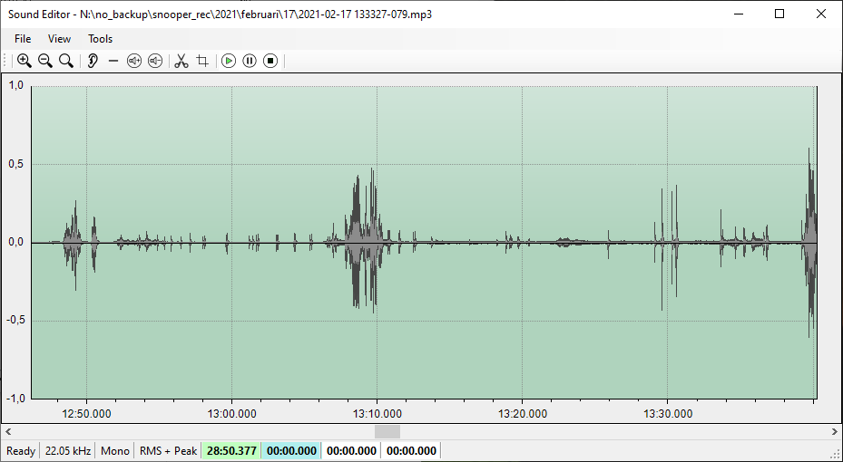 Snooper Professional sound editor